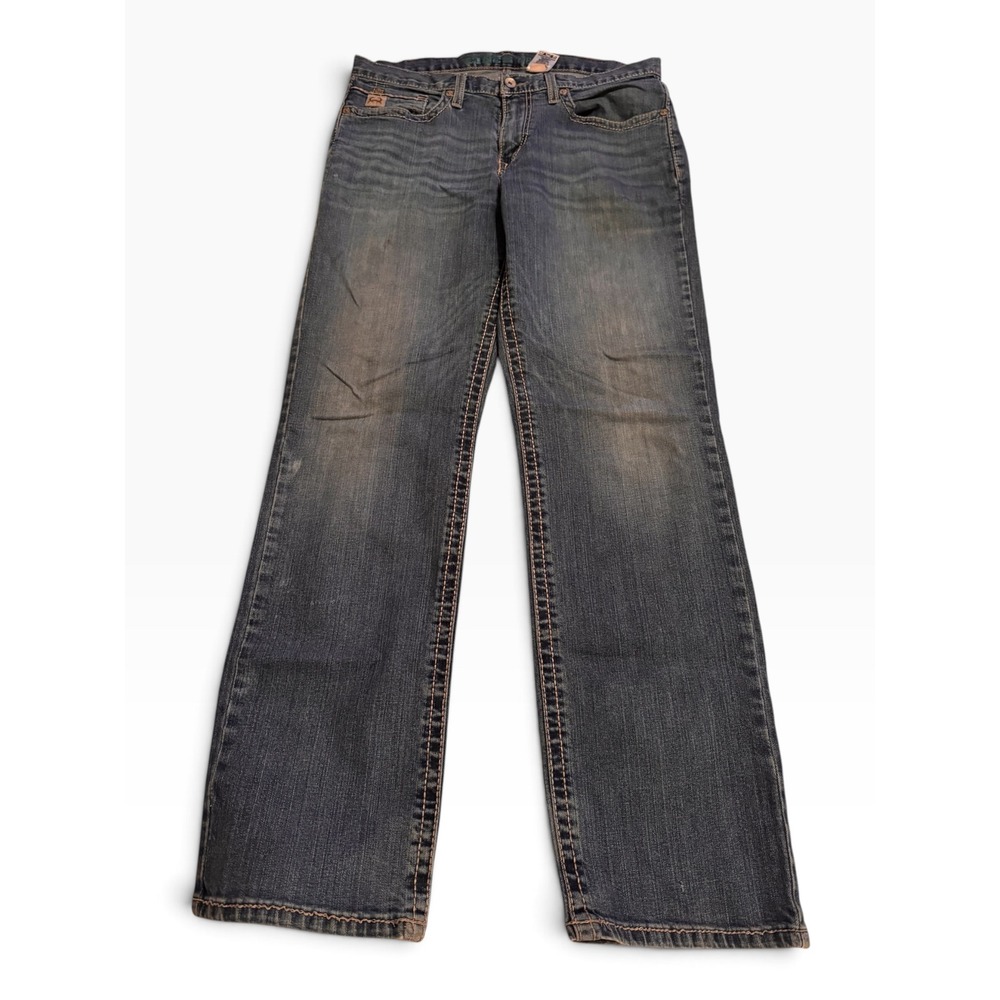Cinch Grant Mens Relaxed Straight Leg Jeans Blue Denim 34x34 MB55937001